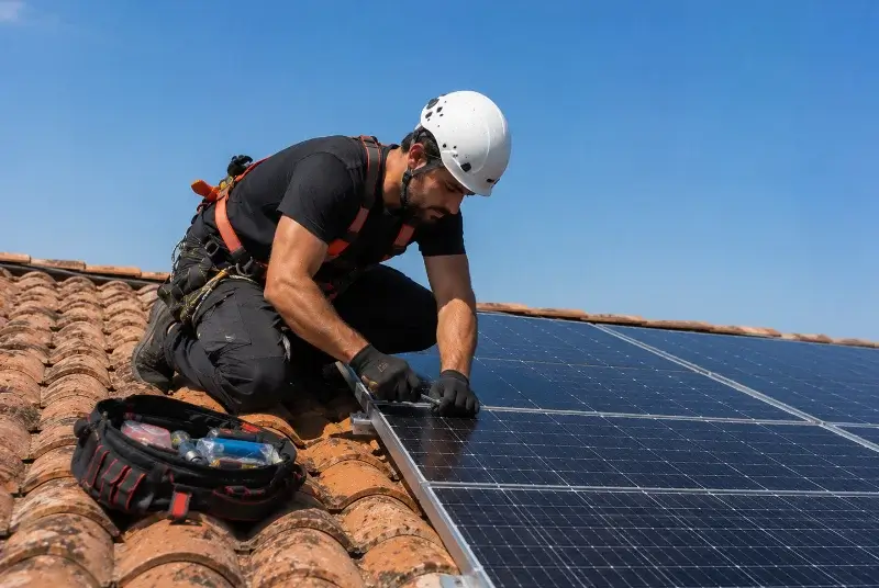 Maintenance et monitoring de panneaux solaires à Saint-Gildas-des-Bois